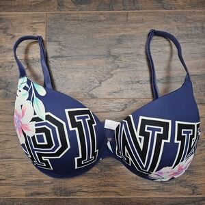 PINK Victoria's Secret Wear Everywhere‎ Bra With Underwires Size 32D Intimates